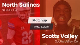 Matchup: North Salinas High vs. Scotts Valley  2018