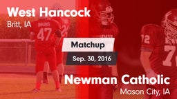 Matchup: West Hancock vs. Newman Catholic  2016