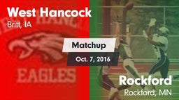 Matchup: West Hancock vs. Rockford  2016
