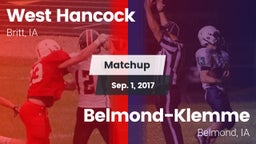 Matchup: West Hancock vs. Belmond-Klemme  2017