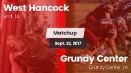 Matchup: West Hancock vs. Grundy Center  2017