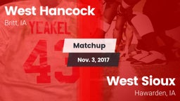 Matchup: West Hancock vs. West Sioux  2017