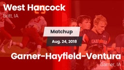 Matchup: West Hancock vs. Garner-Hayfield-Ventura  2018