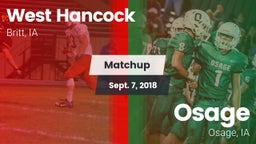 Matchup: West Hancock vs. Osage  2018