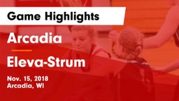 Arcadia  vs Eleva-Strum Game Highlights - Nov. 15, 2018