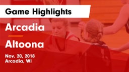 Arcadia  vs Altoona  Game Highlights - Nov. 20, 2018