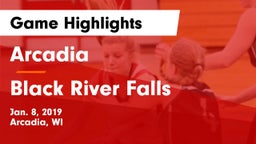 Arcadia  vs Black River Falls  Game Highlights - Jan. 8, 2019