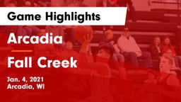 Arcadia  vs Fall Creek  Game Highlights - Jan. 4, 2021