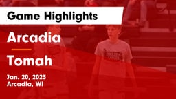 Arcadia  vs Tomah  Game Highlights - Jan. 20, 2023