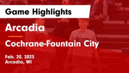 Arcadia  vs Cochrane-Fountain City  Game Highlights - Feb. 20, 2023