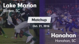 Matchup: Lake Marion High vs. Hanahan  2016