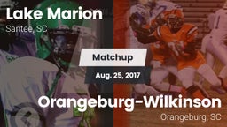 Matchup: Lake Marion High vs. Orangeburg-Wilkinson  2017