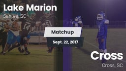 Matchup: Lake Marion High vs. Cross  2017