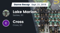 Recap: Lake Marion  vs. Cross  2018