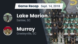 Recap: Lake Marion  vs. Murray  2018