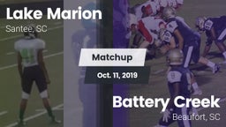 Matchup: Lake Marion High vs. Battery Creek  2019