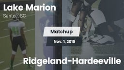 Matchup: Lake Marion High vs. Ridgeland-Hardeeville 2019