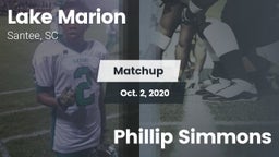 Matchup: Lake Marion High vs. Phillip Simmons 2020