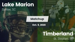 Matchup: Lake Marion High vs. Timberland  2020