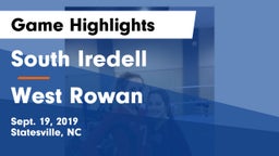 South Iredell  vs West Rowan  Game Highlights - Sept. 19, 2019