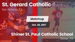 Matchup: St. Gerard Catholic vs. Shiner St. Paul Catholic School 2017