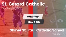 Matchup: St. Gerard Catholic vs. Shiner St. Paul Catholic School 2018