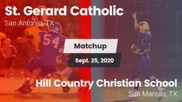 Matchup: St. Gerard Catholic vs. Hill Country Christian School 2020