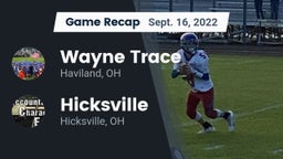 Recap: Wayne Trace  vs. Hicksville  2022