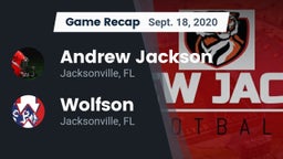 Recap: Andrew Jackson  vs. Wolfson  2020