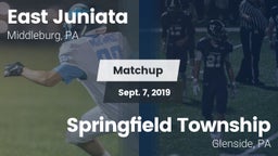 Matchup: East Juniata vs. Springfield Township  2019