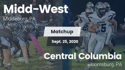 Matchup: Midd-West HS vs. Central Columbia  2020