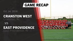 Recap: Cranston West  vs. East Providence  2016