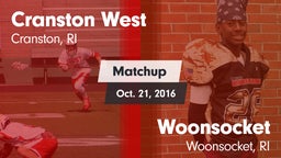 Matchup: Cranston West High vs. Woonsocket  2016