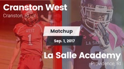 Matchup: Cranston West High vs. La Salle Academy 2017