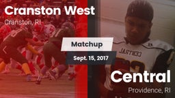 Matchup: Cranston West High vs. Central  2017