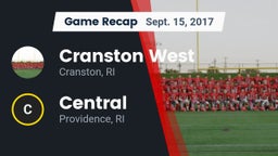 Recap: Cranston West  vs. Central  2017