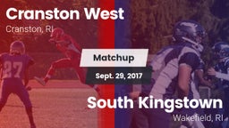 Matchup: Cranston West High vs. South Kingstown  2017