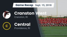 Recap: Cranston West  vs. Central  2018