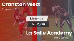Matchup: Cranston West High vs. La Salle Academy 2018