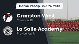 Recap: Cranston West  vs. La Salle Academy 2018