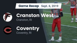 Recap: Cranston West  vs. Coventry  2019