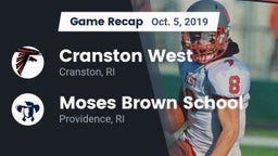 Recap: Cranston West  vs. Moses Brown School 2019