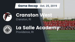 Recap: Cranston West  vs. La Salle Academy 2019