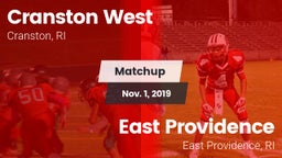 Matchup: Cranston West High vs. East Providence  2019