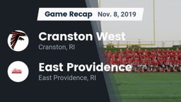 Recap: Cranston West  vs. East Providence  2019