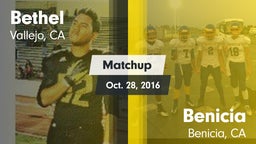 Matchup: Bethel  vs. Benicia  2016