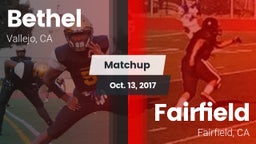 Matchup: Bethel  vs. Fairfield  2017