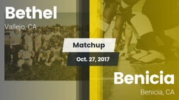 Matchup: Bethel  vs. Benicia  2017