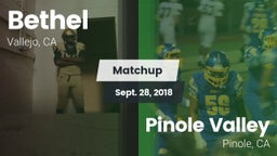 Matchup: Bethel  vs. Pinole Valley  2018
