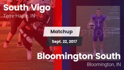 Matchup: South Vigo High vs. Bloomington South  2017